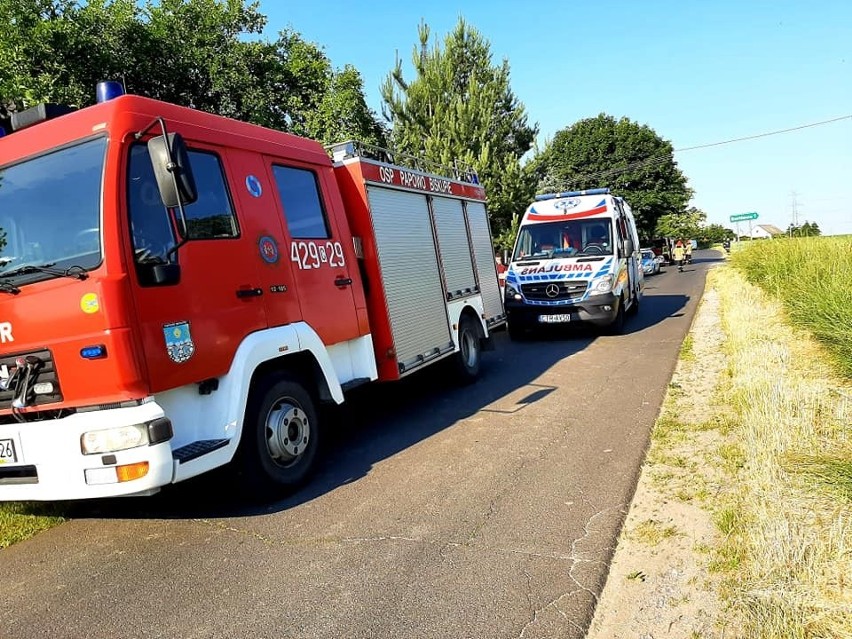 Jedna osoba została przetransportowana do szpitala...