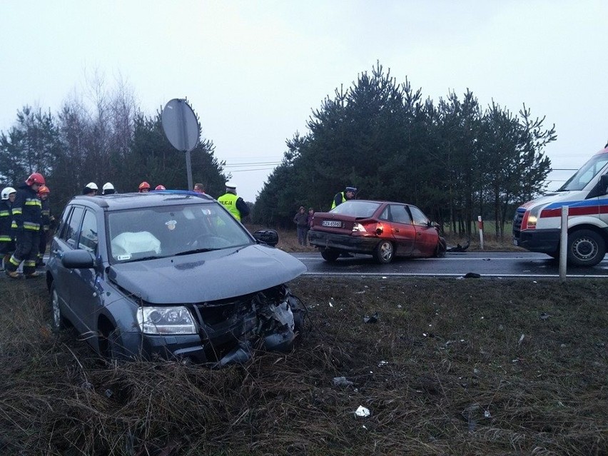 Wypadek na DK 78 w Bonowicach.