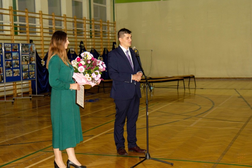 Przemawia wójt gminy Bogoria Marcin Adamczyk