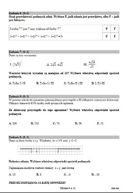 Egzamin gimnazjalny 2017: Matematyka - odpowiedzi do testu gimnazjalnego z matematyki  Arkusze | Gazeta Krakowska