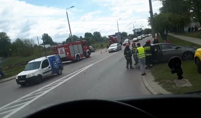 Wypadek na Towarowej w Białymstoku. Zdjęcie pochodzi ze strony Kolizyjne Podlasie