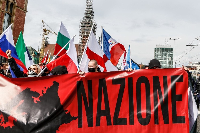 Demonstracja nacjonalistów oraz kontrmanifestacja w Gdańsku...