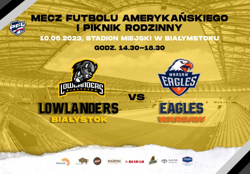Mecz Lowlanders Białystok - Warsaw Eagles odbędzie się na...
