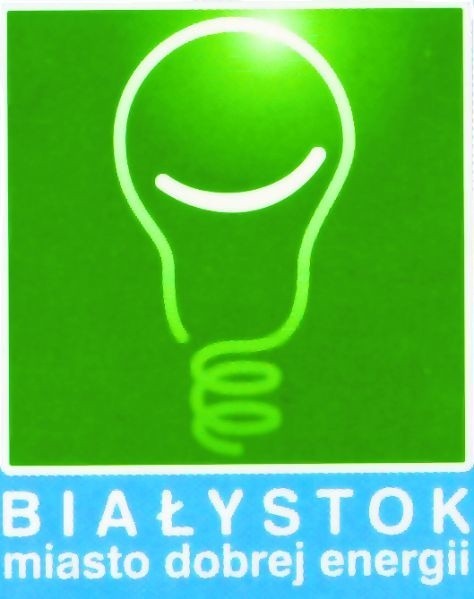 Cała kampania ma już stworzone hasło: Białystok - miasto dobrej energii. A jej symbolem jest rozświetlona  żarówka na zielonym tle.