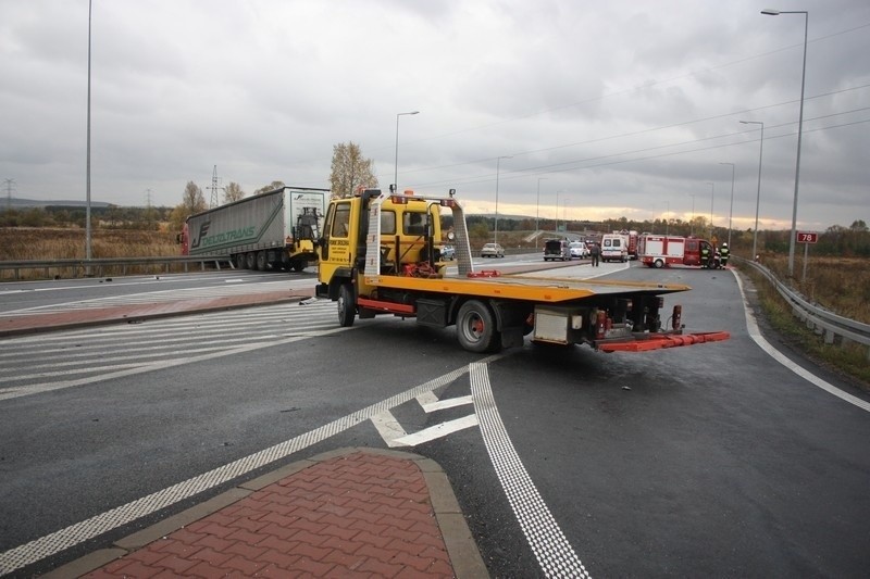 Wypadek w Siewierzu na DK 78