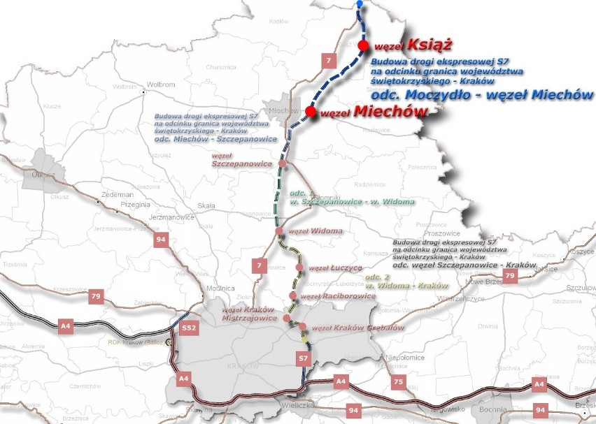Kraków. Rozstrzygnięto przetarg na budowę kolejnego odcinka trasy S7 w kierunku Warszawy. Powstanie za prawie 753 mln zł