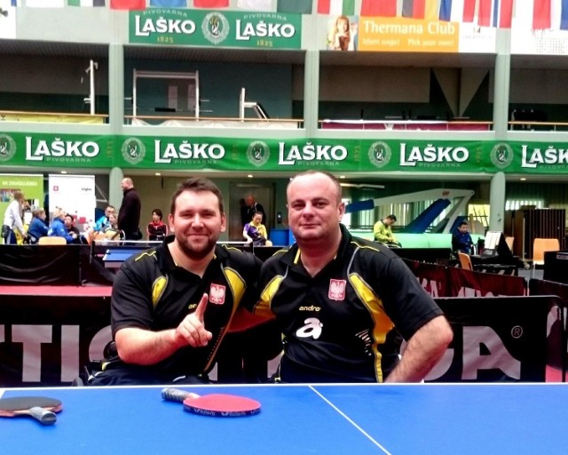 Krzysztof Żyłka (z lewej) zdobył złoty medal w Słowenia Open 2016.