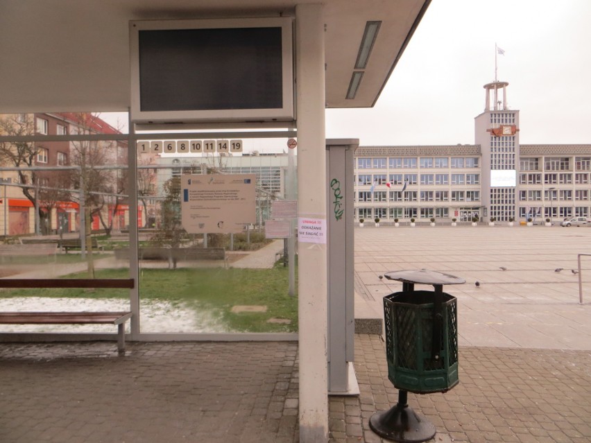 Przystanki autobusowe w Koszalinie zostaną odkażone. Akcja przeciw koronawirusowi rozpoczęta [zdjęcia]