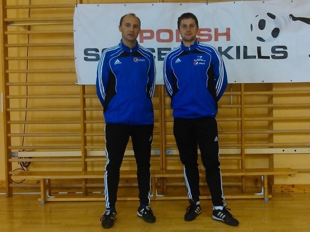 Piotr Górniewicz i Adam Pietras po warsztatach Polish Soccer Skills. 
