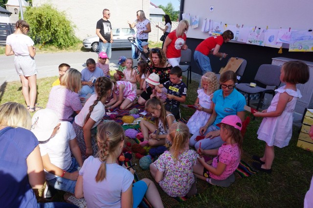 Wiele dzieci wzięło udział w Pikniku Rodzinnym w Szczeglicach