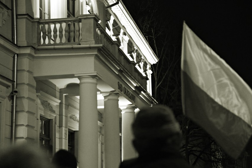 Manifestacja przed Sądem Okręgowym w Lublinie