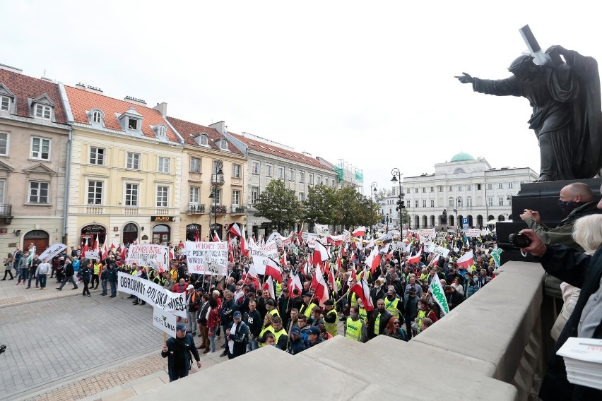 30.09.2020 Warszawa  - strajk rolników