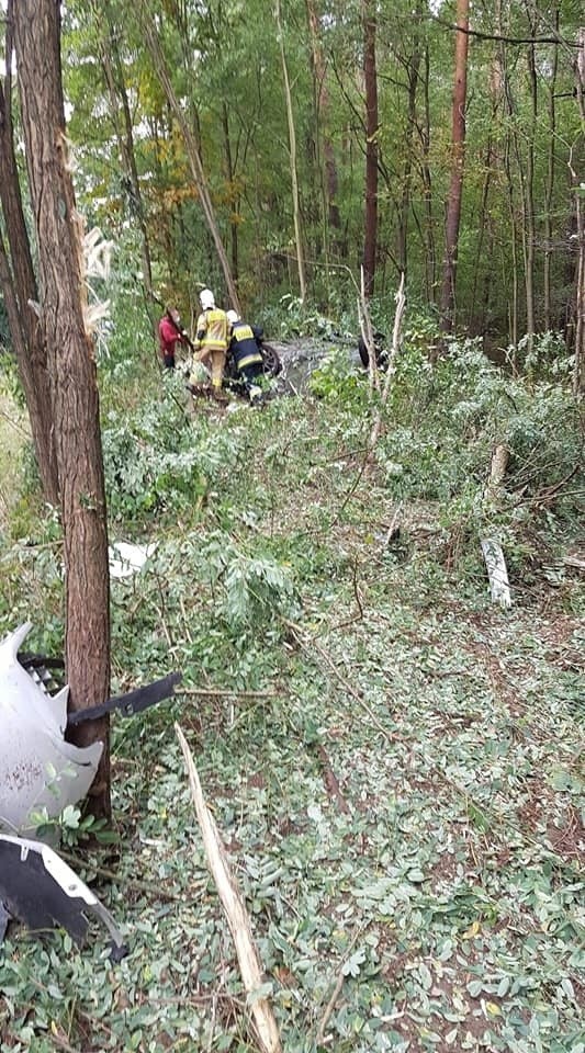 Wypadek w Dymitrowie Dużym. Bus zderzył się z renault, ranny został mężczyzna (ZDJĘCIA)