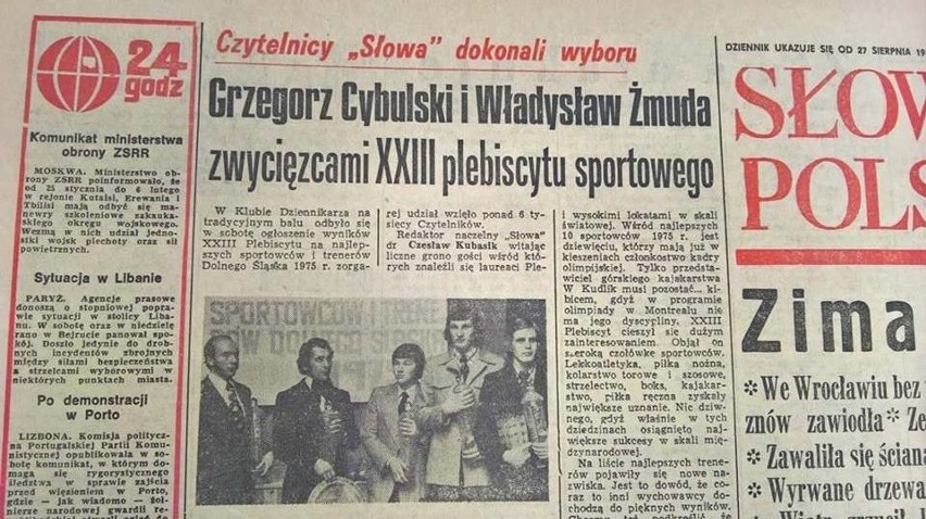 Z historii plebiscytu. Rok 1975: Dominacja olimpijczyków i triumf Cybulskiego