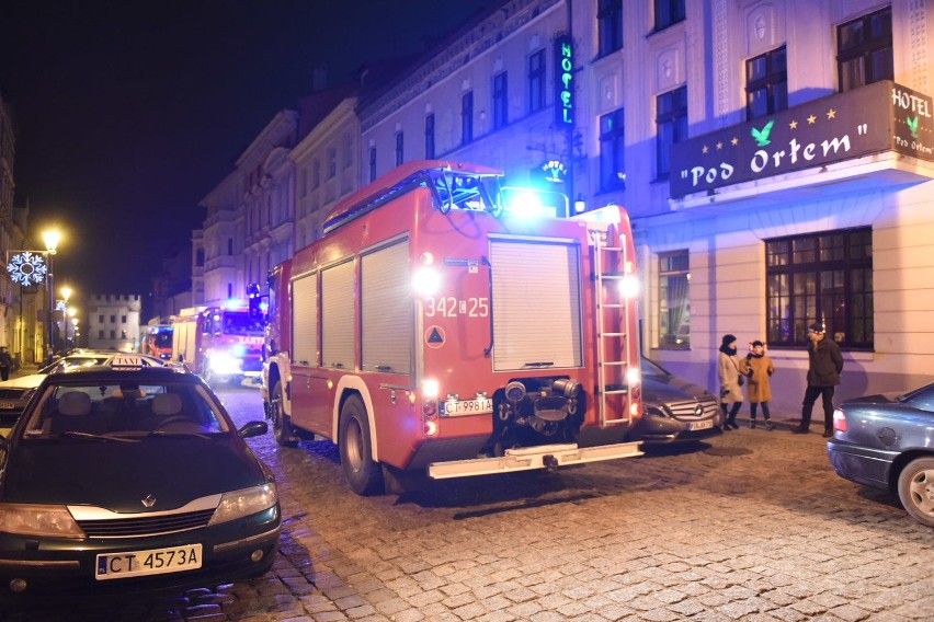 Strażacy interweniowali m.in. przy ulicy Mostowej w Toruniu