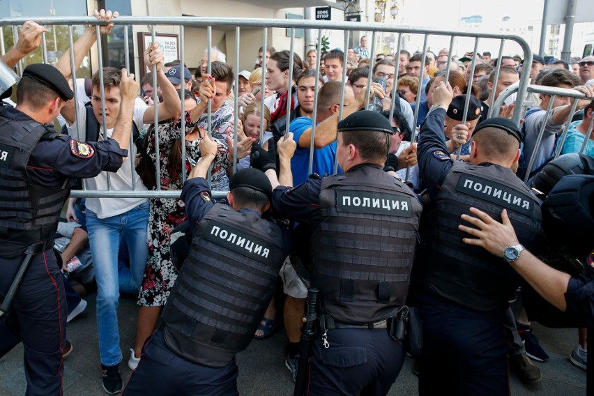 Protest opozycji w Moskwie