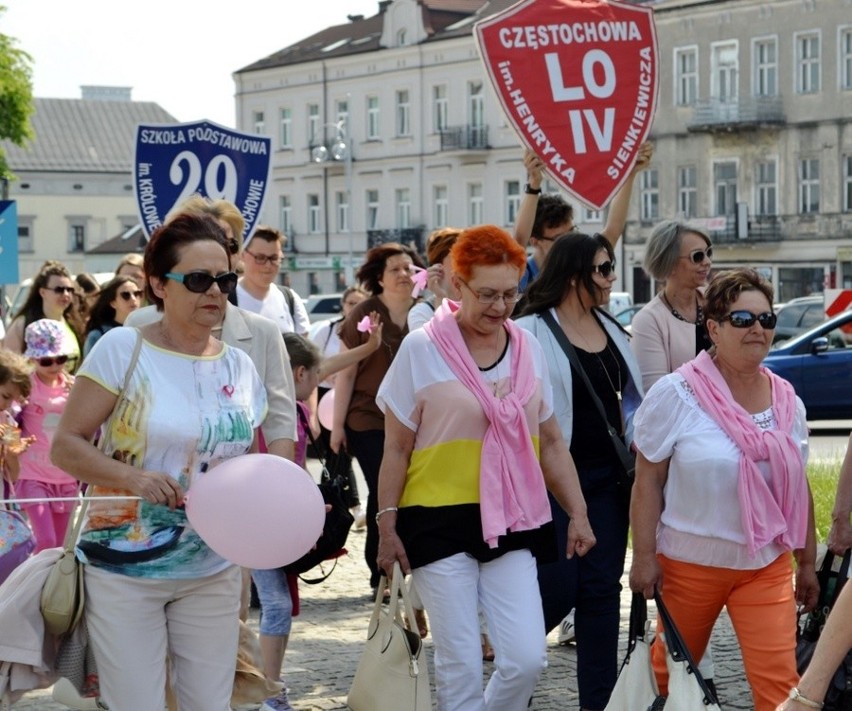 Marsz Różowej Wstążki do inicjatywa Częstochowskich Amazonek