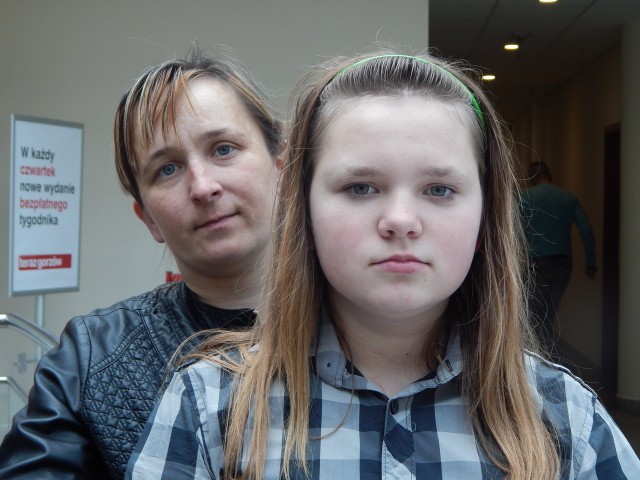Anna Ślusakowicz z córką - 12-letnią Dominiką.