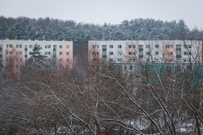 Zima na Górnym Tarasie Gdańska