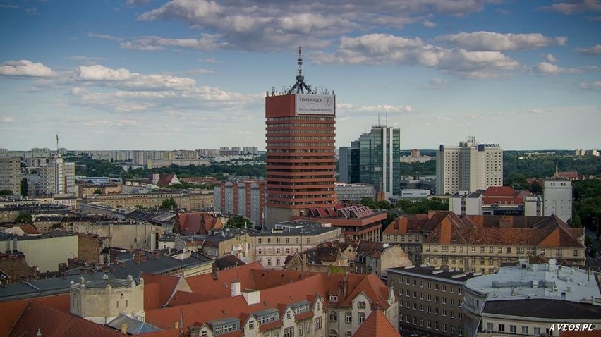 Poznań z drona