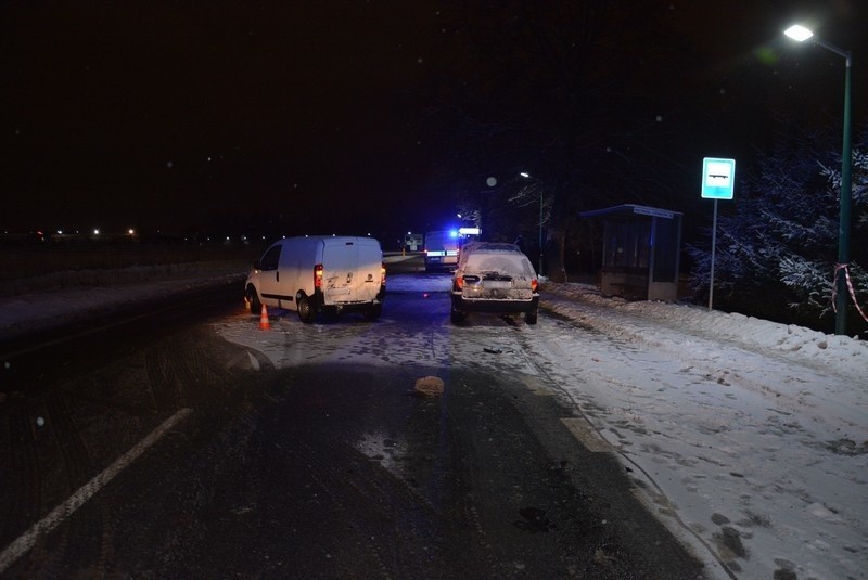 Do wypadku doszło na ul. Zręcińskiej w Krośnie. Policjanci...