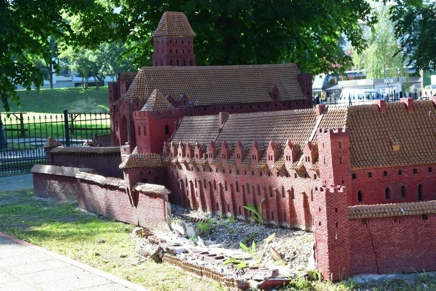 Stara miniatura zamku w Malborku