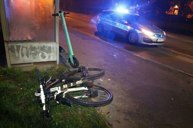 Pijana rowerzysta została zatrzymana w Kętach