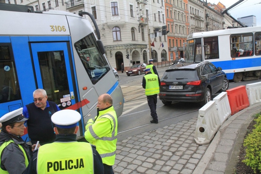 Wypadek koło Dworca Głównego