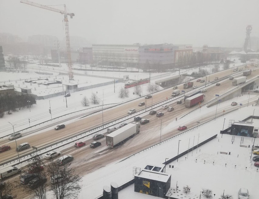 DTŚ w Katowicach zablokowana przez tiry