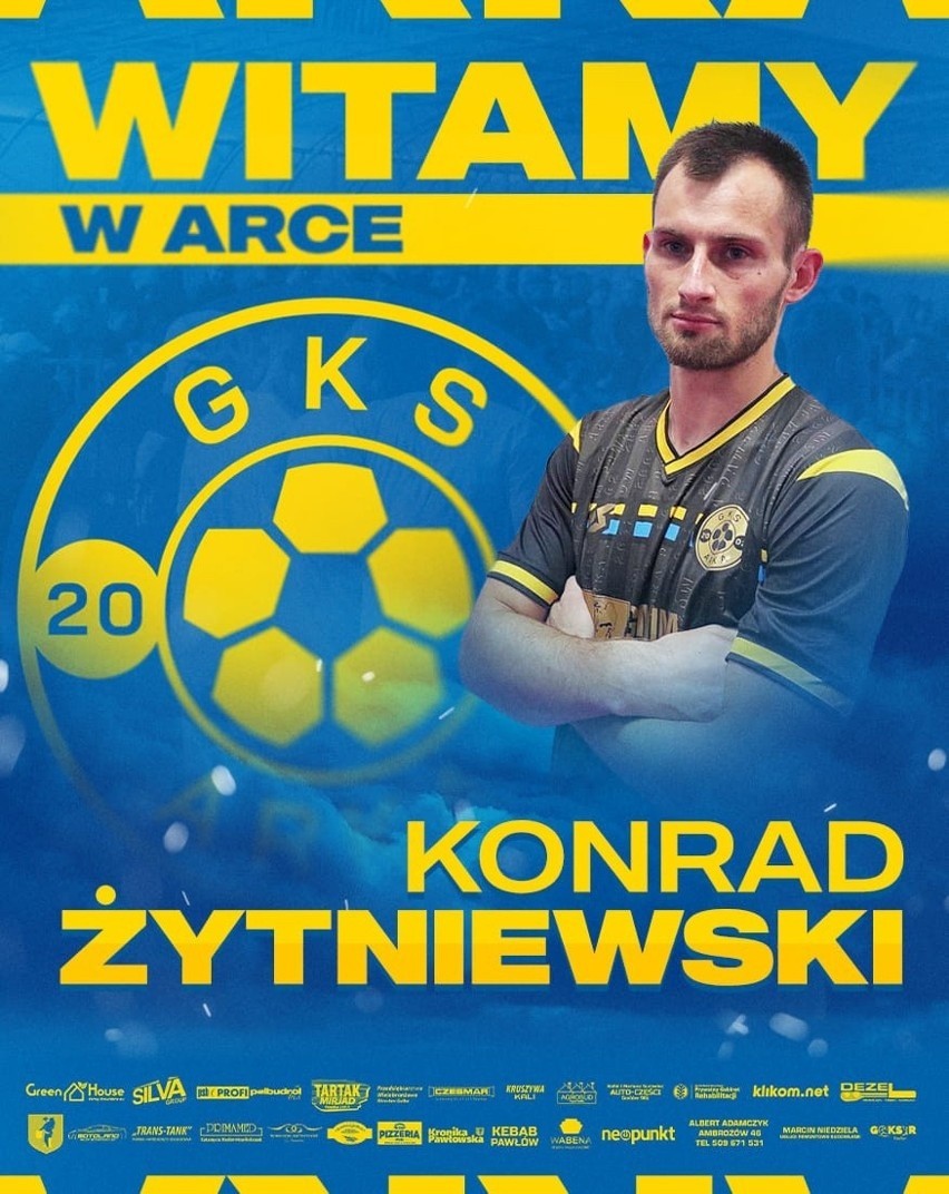 Konrad Żytniewski opuścił Alit Ożarów i trafił do Arki...