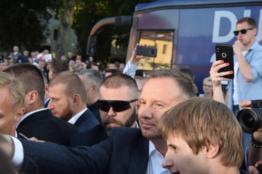 Andrzej Duda w Lęborku. 8.06.2020 r.