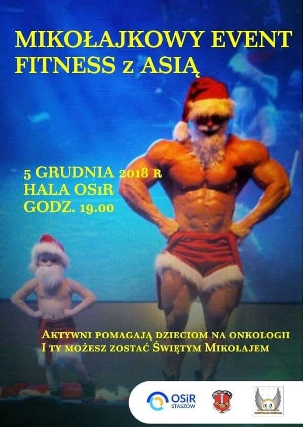 "Mikołajkowy Event Fitness z Asią" już 5 grudnia w Staszowie. Ćwiczenia, dobra zabawa i pomoc dzieciom chorym na nowotwór w jednym 