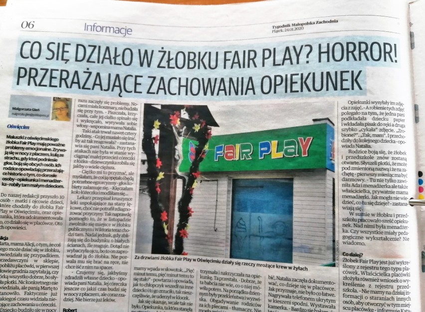 "Gazeta Krakowska" jako pierwsza informowała o horrorze...