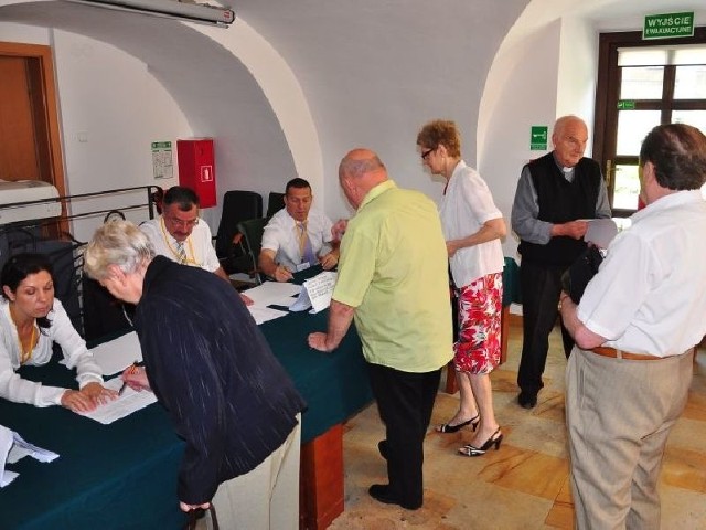 Głosowanie w Sandomierzu.