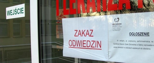 W dębickim szpitalu obowiązuje całkowity zakaz odwiedzin. Dyrekcja zapewnia jednak, że nie ma mowy o epidemii.