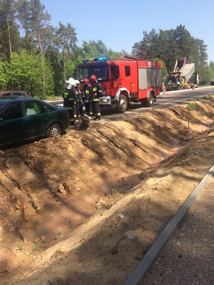 Na miejsce wysłano trzy zastępy straży pożarnej z JRG 5...