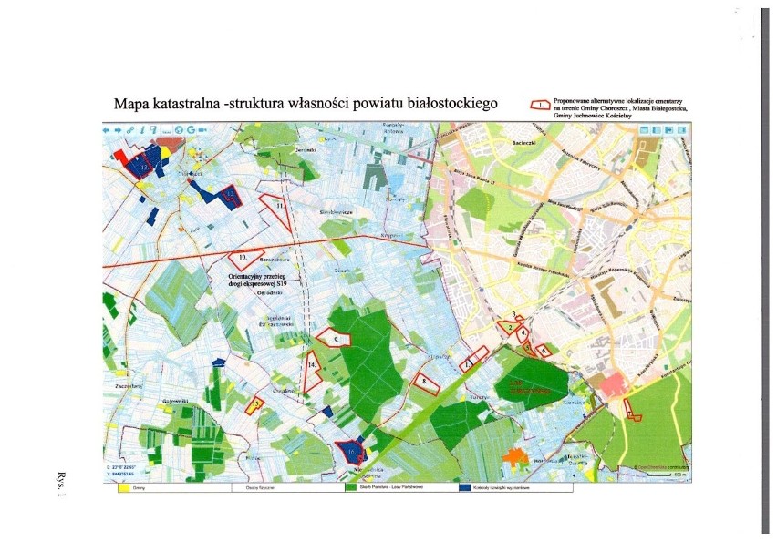 Rys. 1. Mapy z naniesionymi przez mieszańców lokalizacjami...