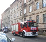 Straż pożarna w kamienicy przy ul. Cegielskiego w Szczeccinie