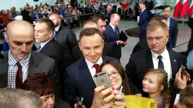 Prezydent Andrzej Duda przyjechał do Krapkowic 13 listopada.