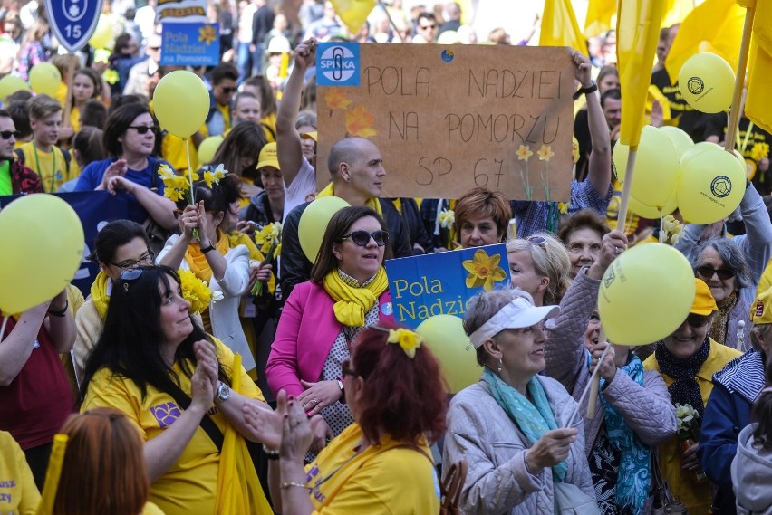 Pola Nadziei 2018 w Gdańsku [22.04.2018]. Żonkilowa parada...