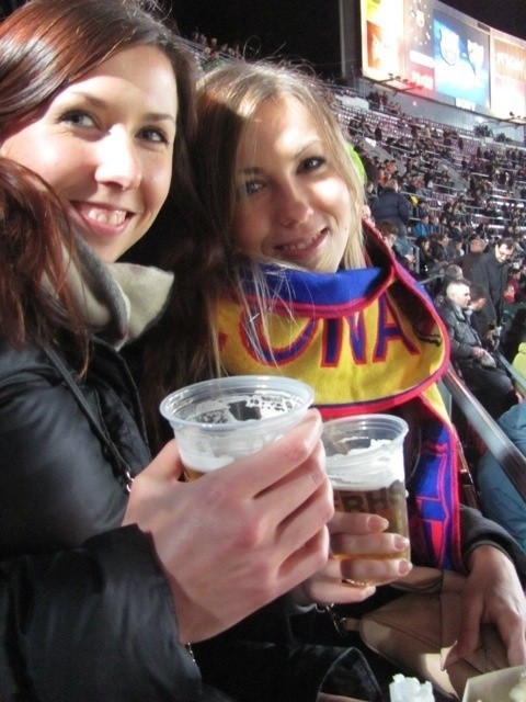 Agnieszka Pietrasik na stadionie Camp Nou.