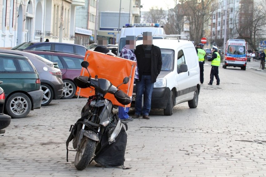 Wypadek na skrzyżowaniu Gajowej i Glinianej