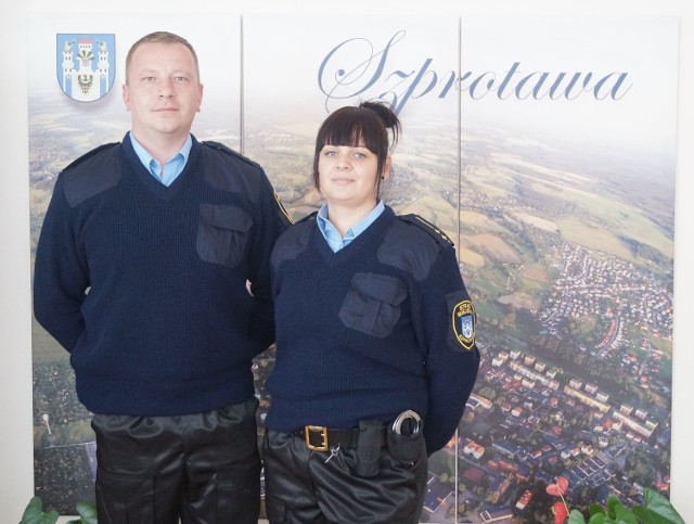 Strażnicy miejscy ze Szprotawy w nowym umundurowaniu
