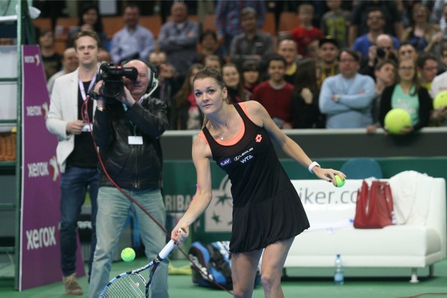 Agnieszka Radwańska do tej pory dwa razy dotarła do półfinału katowickiego turnieju.