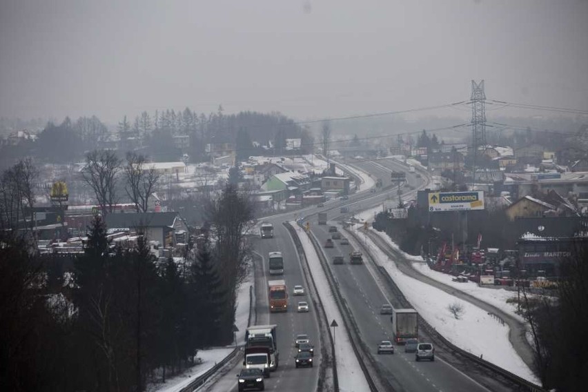 Wczoraj w Krakowie smog nadal był wyraźnie widoczny