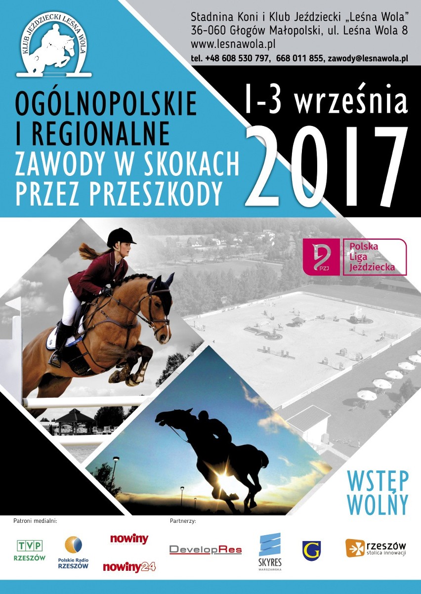 Zawody Jeździeckie w Skokach przez Przeszkody w Stadninie Koni "Leśna Wola"