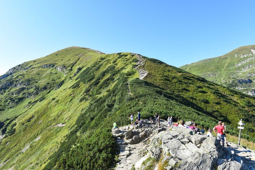 Weekend w górach. Tłumy turystów idą na Giewont [ZDJĘCIA]