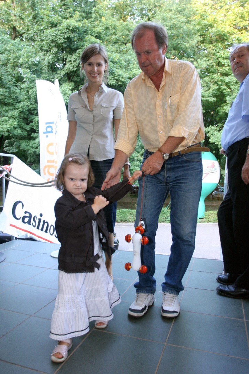 Wojciech Fibak i Olga Sieniawska-Fibak z córką Niną w 2005...