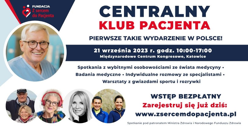 Centralny Klub Pacjenta w Katowicach – wykłady ekspertów, bezpłatne badania i spotkanie z gwiazdami. 