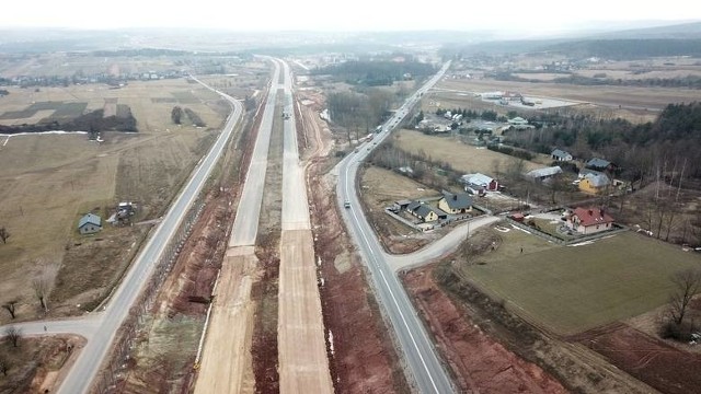 Budowa trasy S7 Chęciny-Jędrzejów.